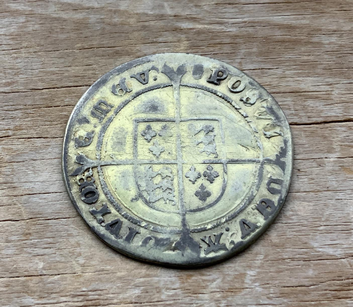 Rare 1551-1553 Edward VI of England Shilling coin C338